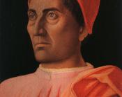 Portrait of the Protonary Carlo de Medici - 安德烈亚·曼特尼亚